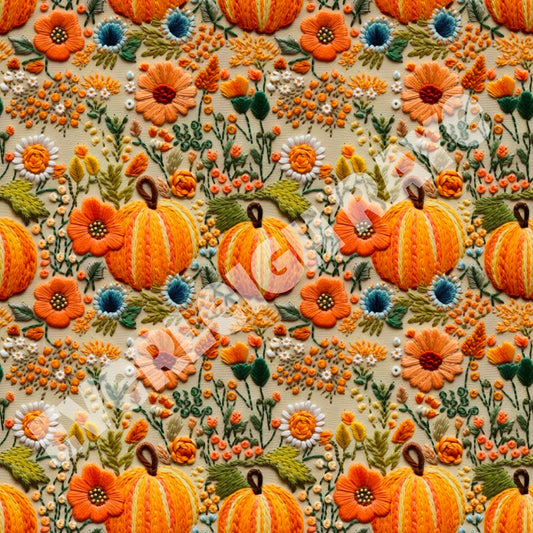 Pumpkin/Fall Embrodiery