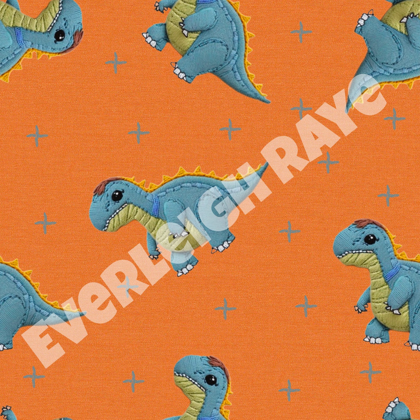 Embroidered Dinos