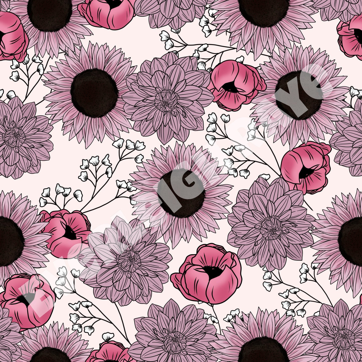 Lavendar/Pink Floral