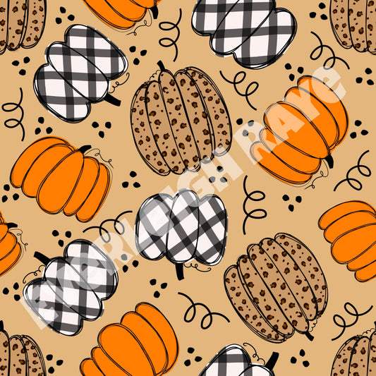 Buffalo plaid pumpkins