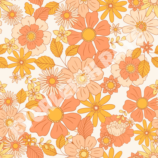 Orange floral