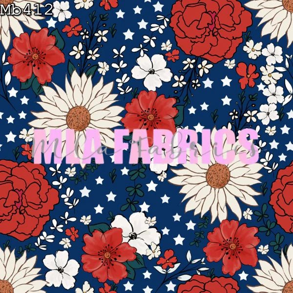 4th NAVY FLORAL