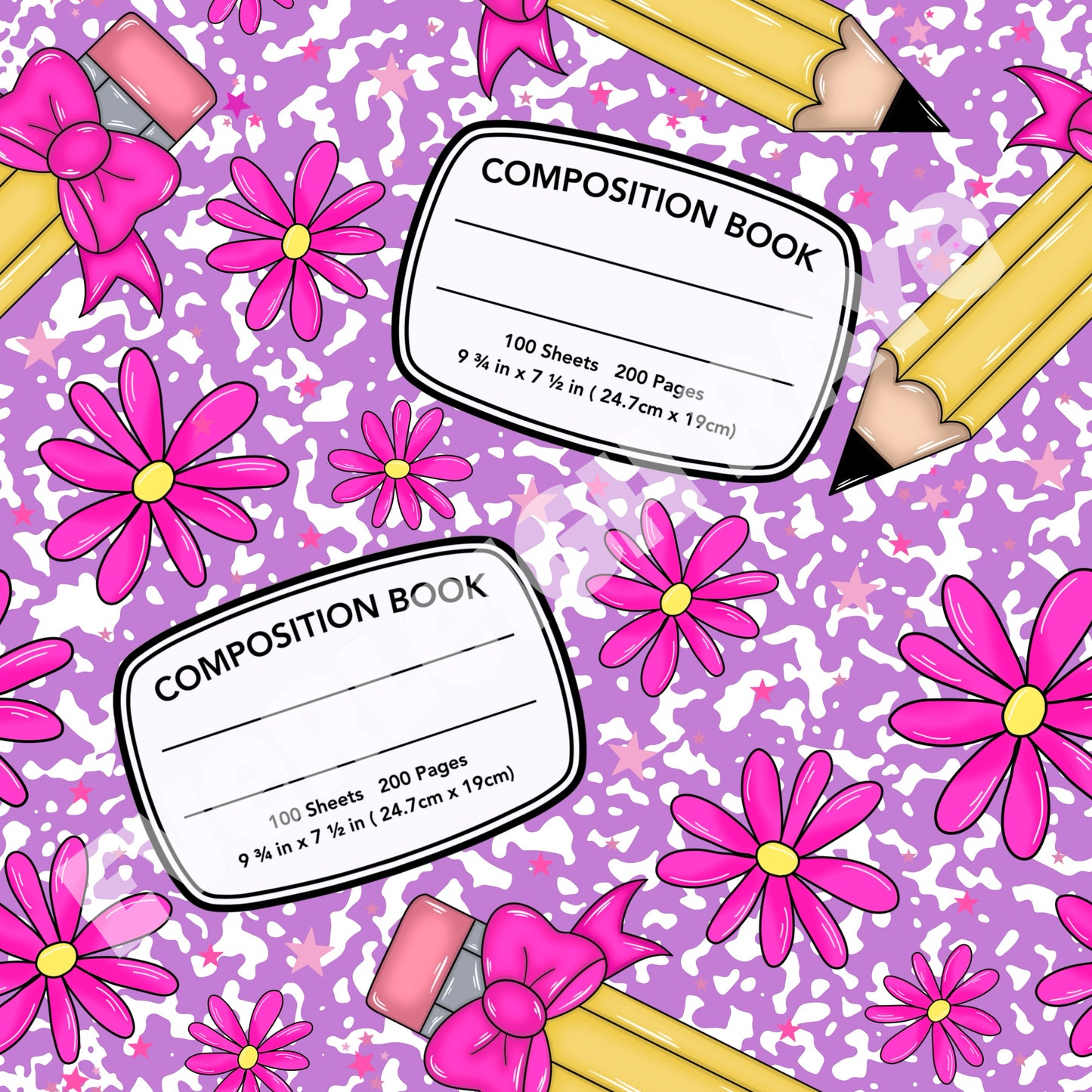 Composition book purple