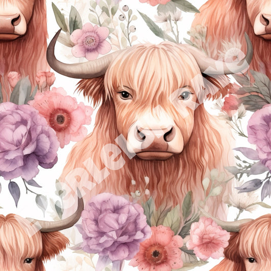 Floral Cow