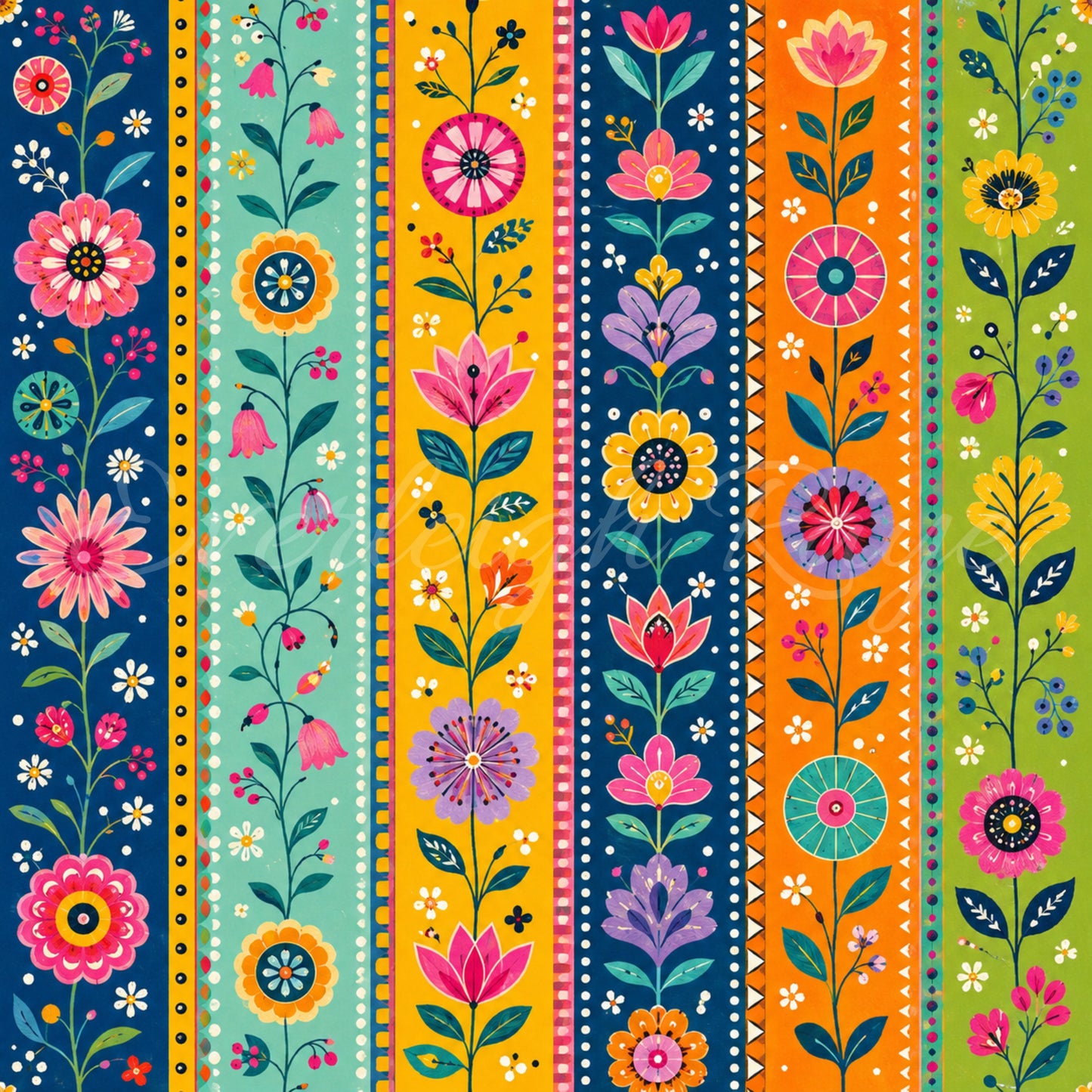Floral Stripe