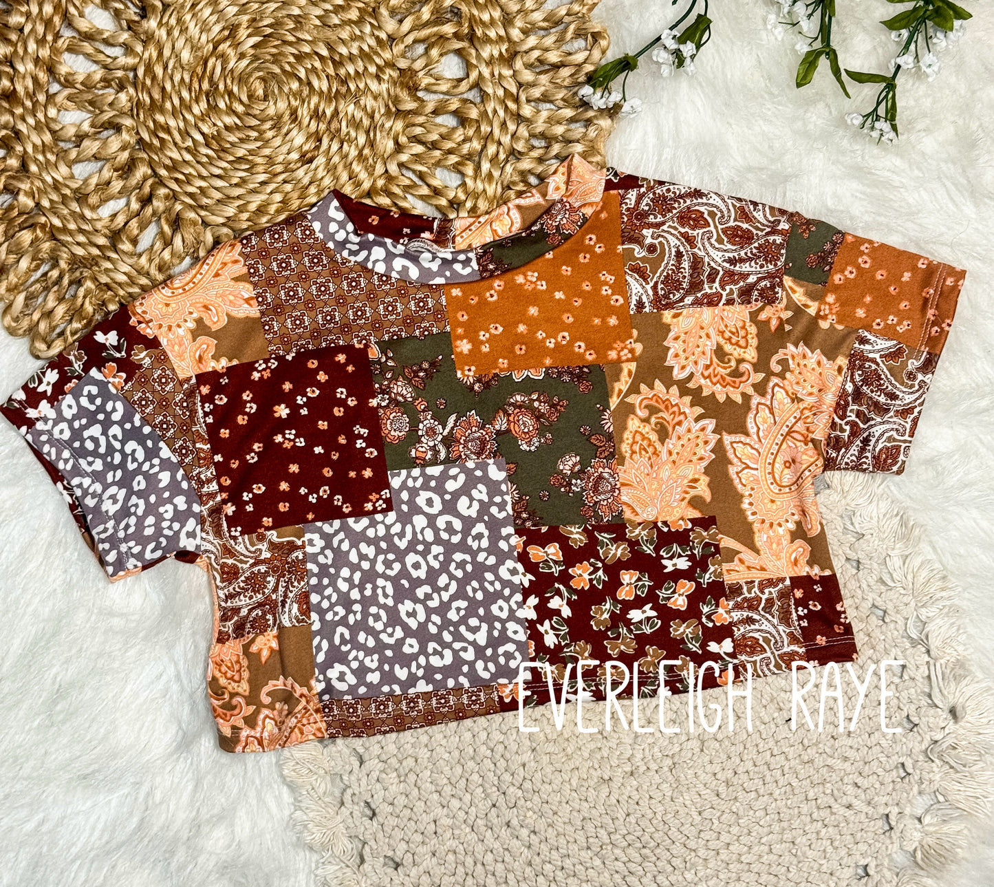 3T/4T Oversized modest crop tee