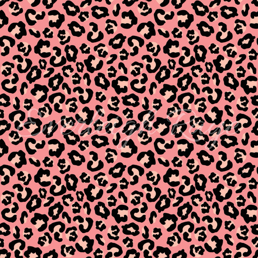 Pink/Black Leopard