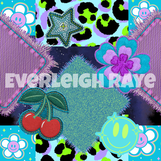 Neon Patchwork