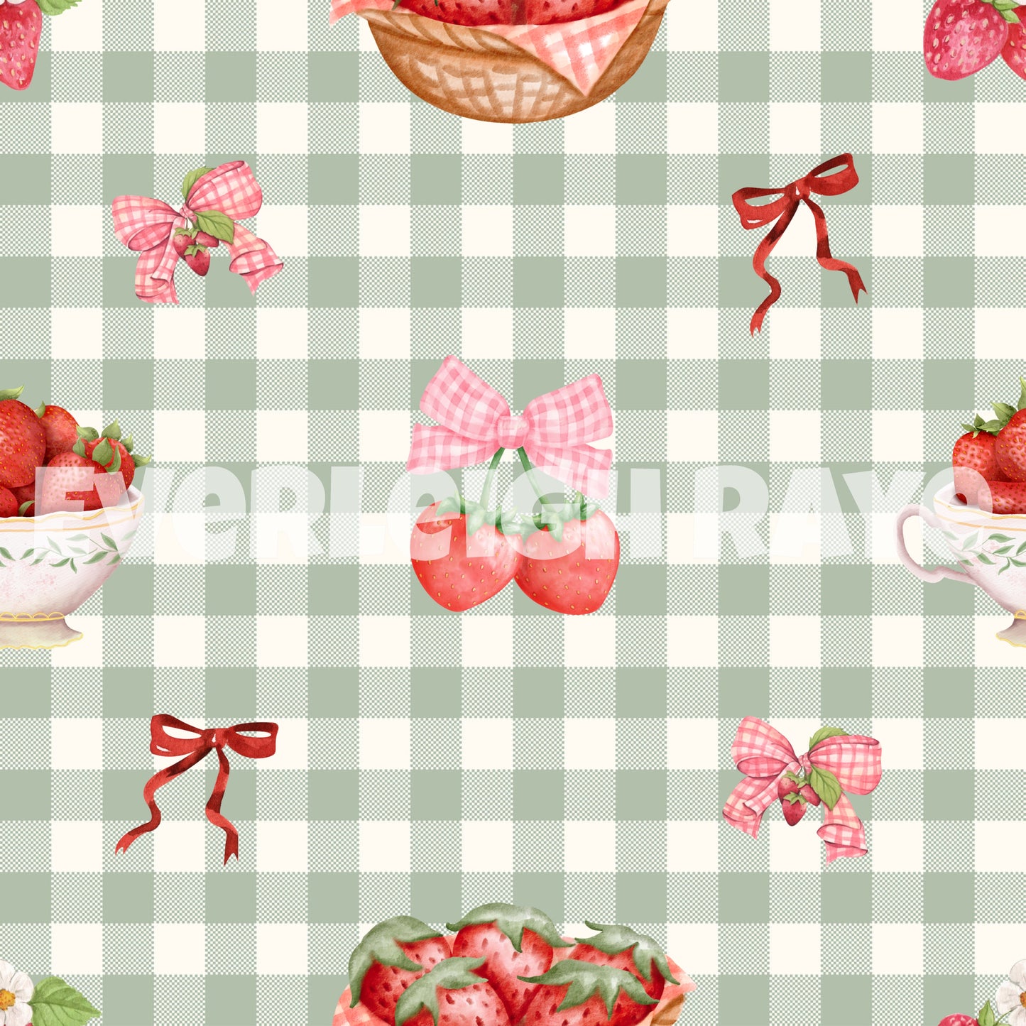 Gingham Strawberry