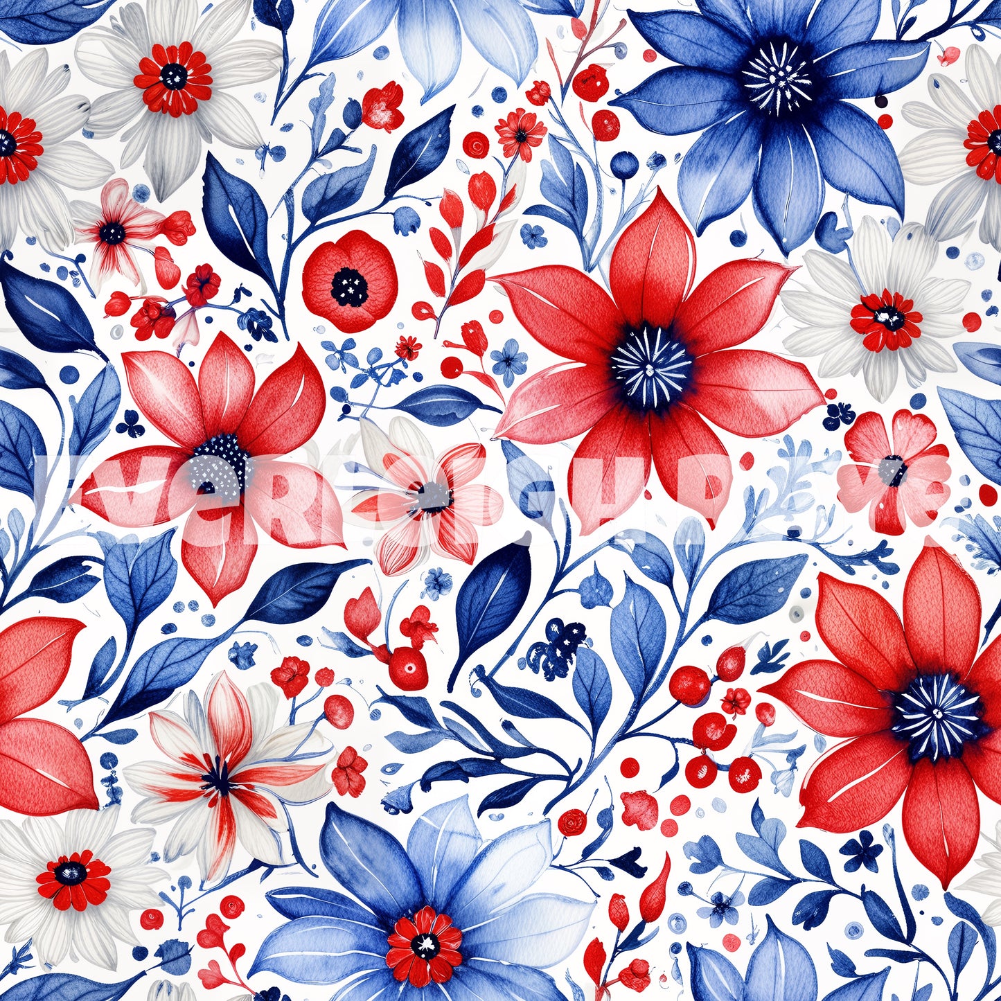 RW&B floral