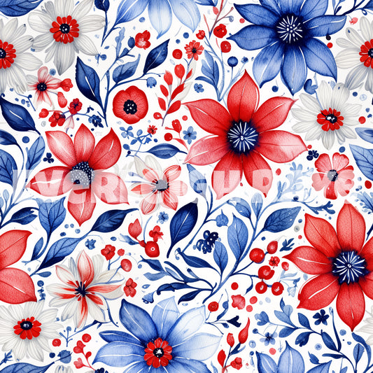 RW&B floral