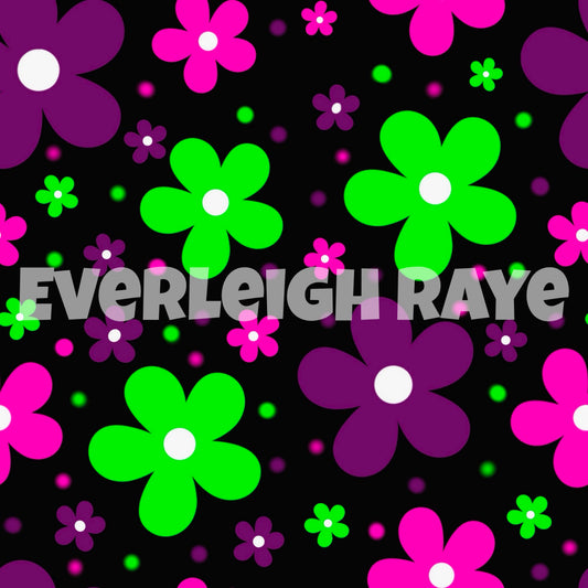Neon flowers