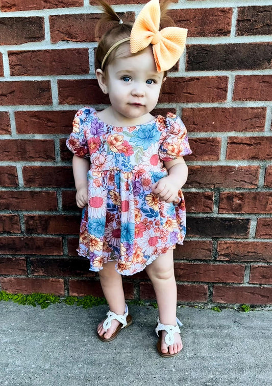 SHORT PUFF SLEEVE MORGAN DRESS