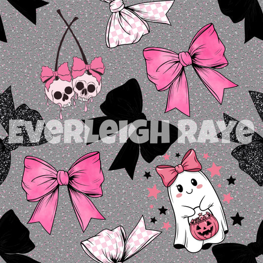 Pink Halloween bows
