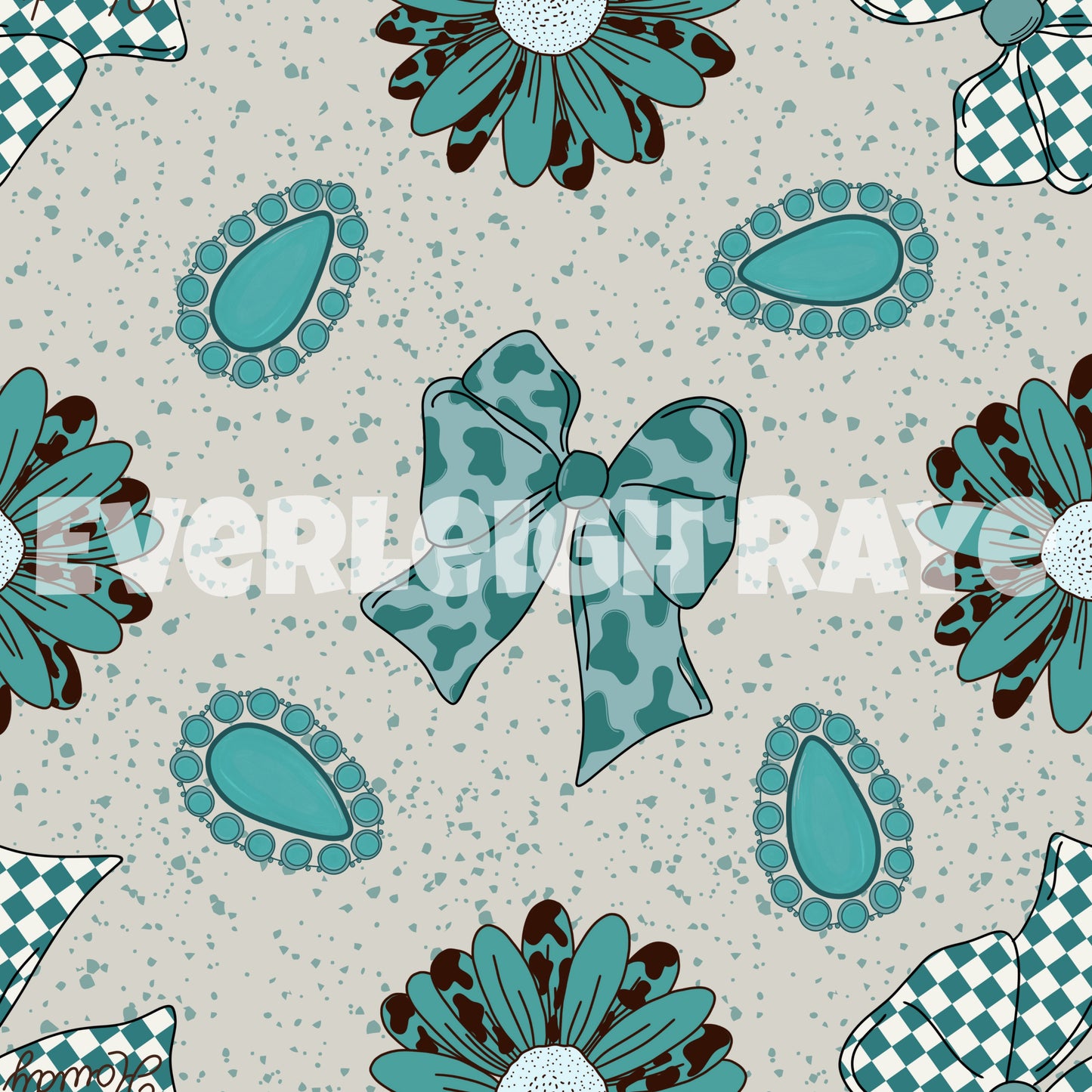 Turquoise bows