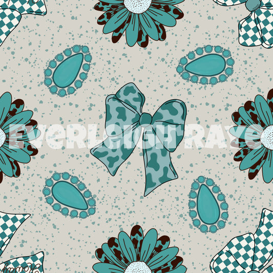Turquoise bows