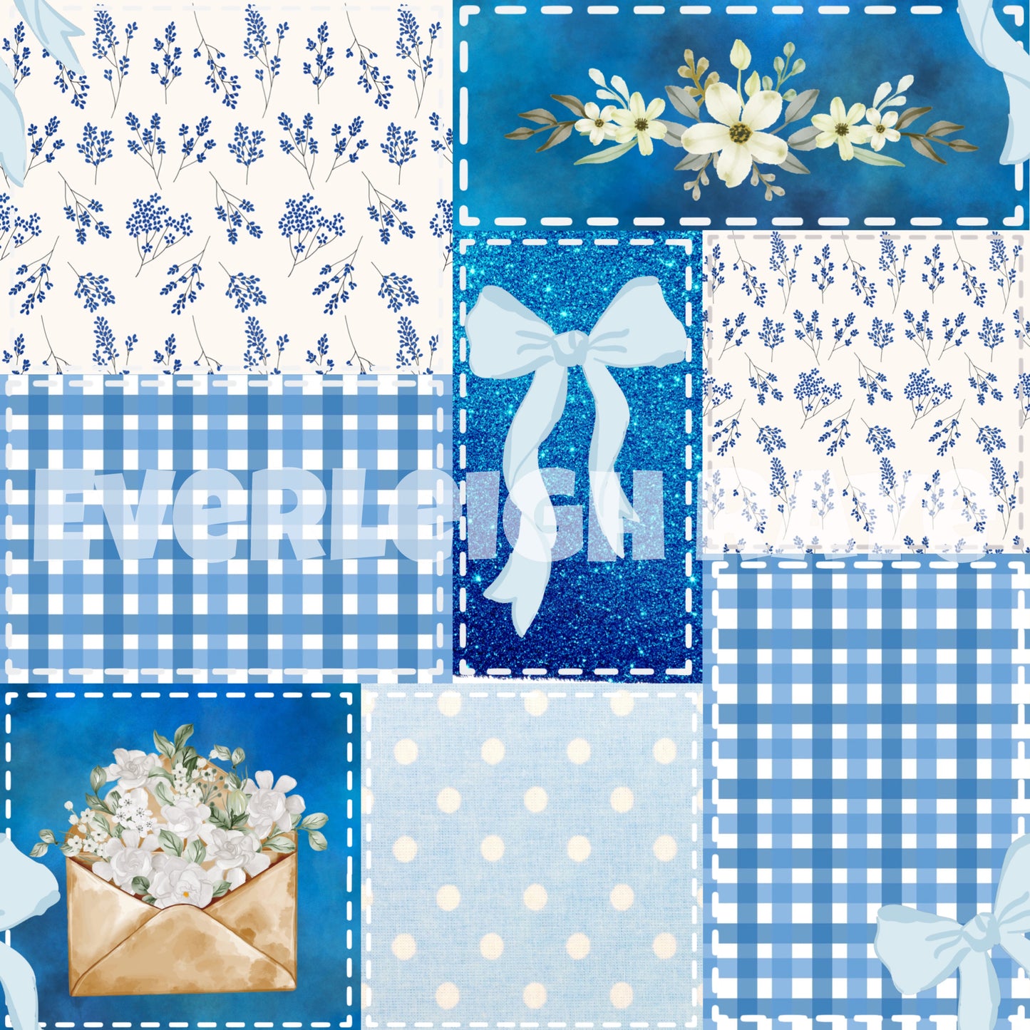 Blue floral