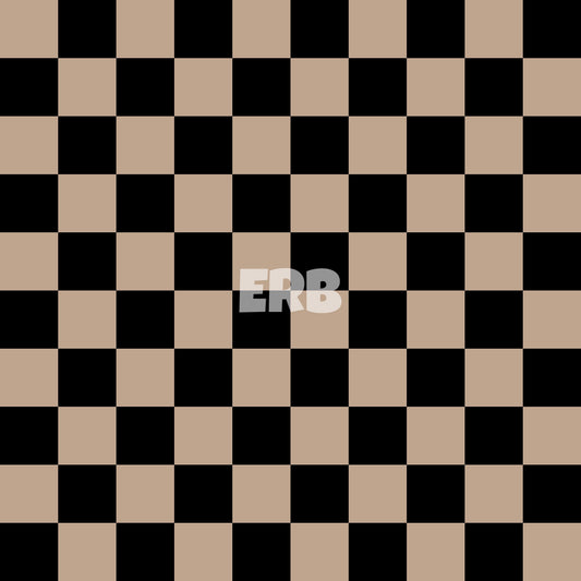 Black floral checks