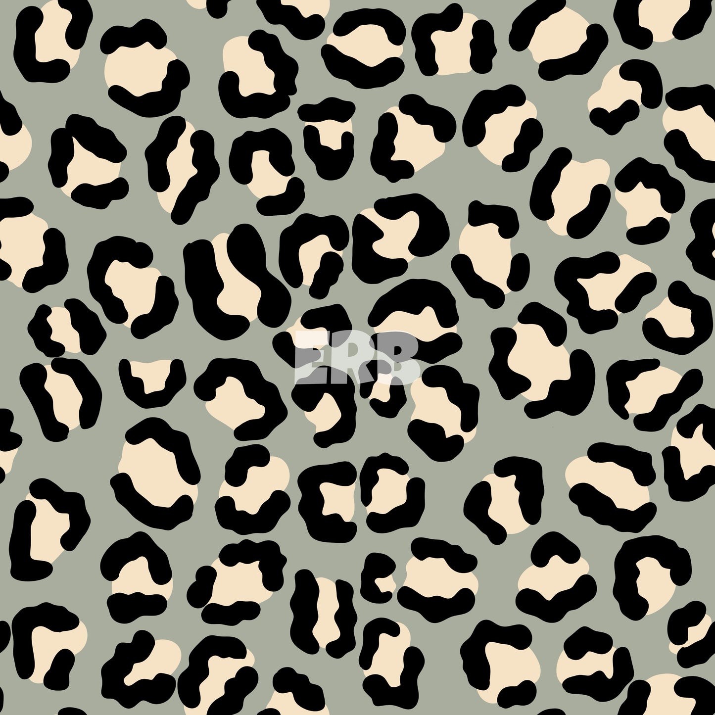 Black/Cream Patchwork Leopard