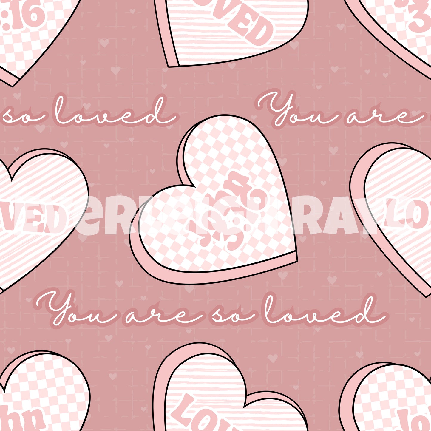 You are so loved pink
