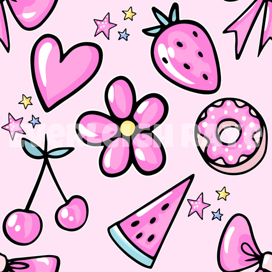 Pink fruits