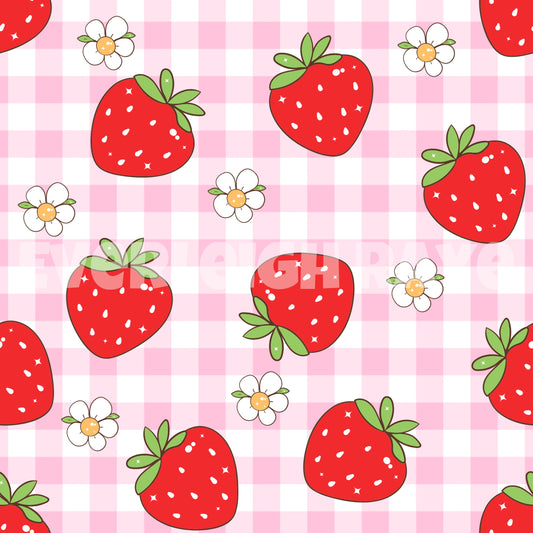 Gingham strawberries