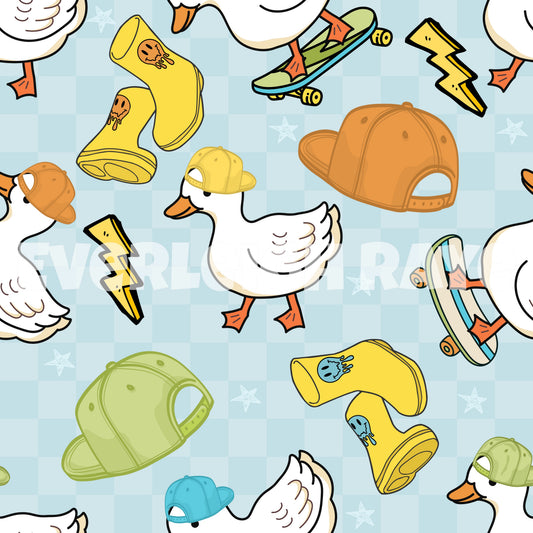 Skateboarding Ducks