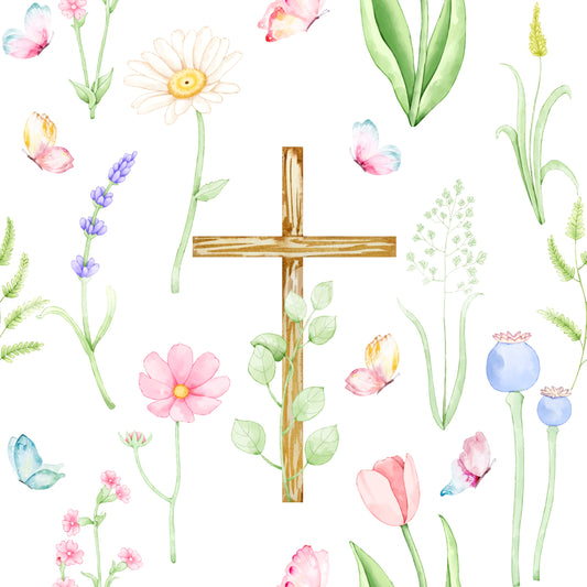 Floral cross