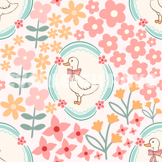 Floral goose