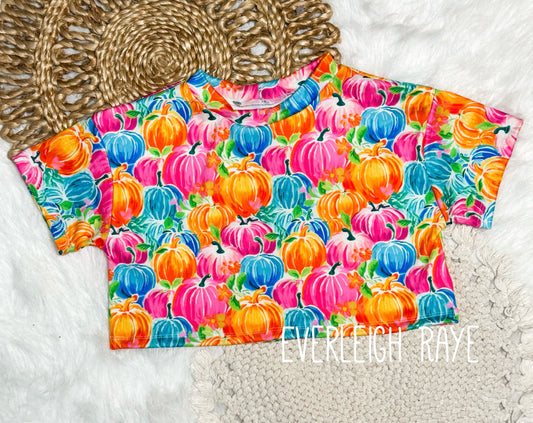 3/4 oversized crop tee
